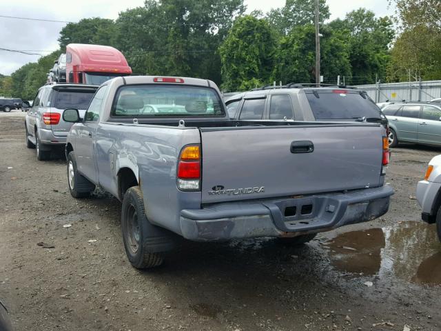 5TBJN32102S278676 - 2002 TOYOTA TUNDRA GRAY photo 3