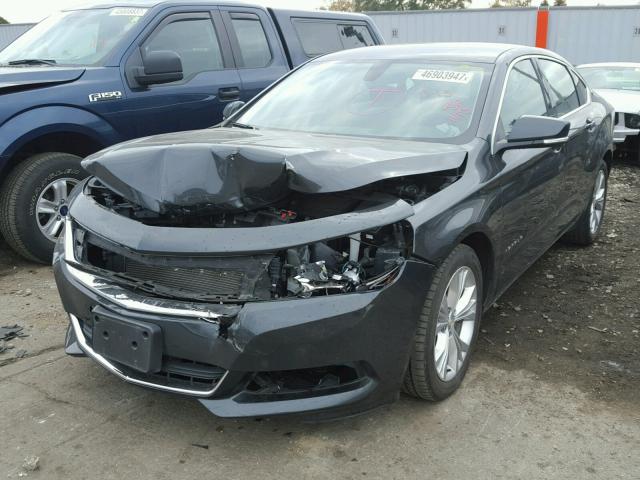 1G1125S30FU122256 - 2015 CHEVROLET IMPALA LT GRAY photo 2