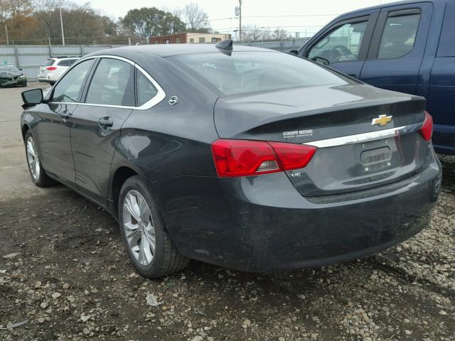 1G1125S30FU122256 - 2015 CHEVROLET IMPALA LT GRAY photo 3