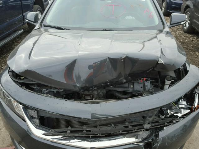 1G1125S30FU122256 - 2015 CHEVROLET IMPALA LT GRAY photo 7