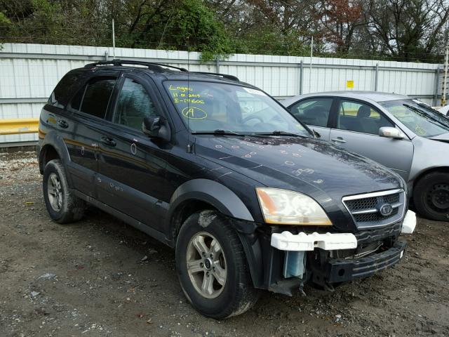 KNDJC733845304910 - 2004 KIA SORENTO EX BLACK photo 1