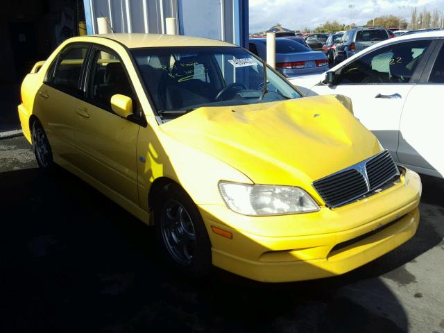 JA3AJ86E42U073367 - 2002 MITSUBISHI LANCER OZ YELLOW photo 1