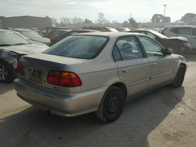 2HGEJ8645YH598056 - 2000 HONDA CIVIC EX TAN photo 4