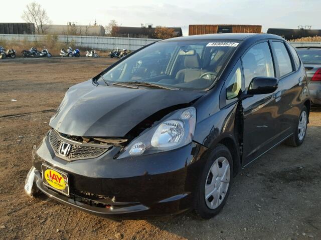 JHMGE8H36DC080081 - 2013 HONDA FIT BLACK photo 2