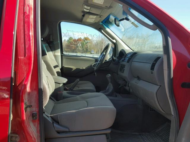 1N6AD07W45C462020 - 2005 NISSAN FRONTIER RED photo 5