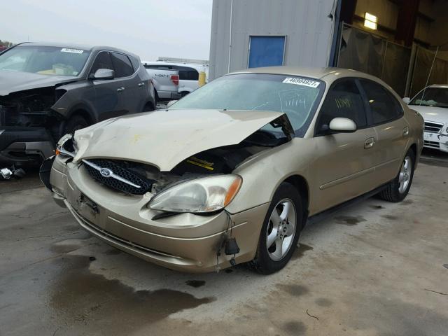 1FAFP53U2YG261480 - 2000 FORD TAURUS SE GOLD photo 2