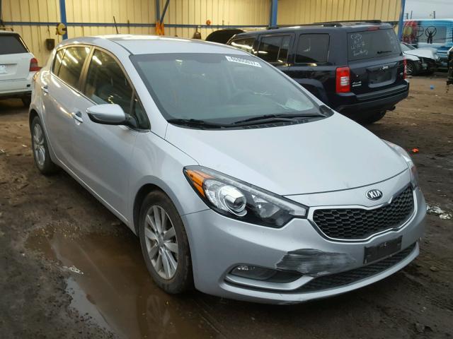 KNAFX5A8XF5346203 - 2015 KIA FORTE EX SILVER photo 1