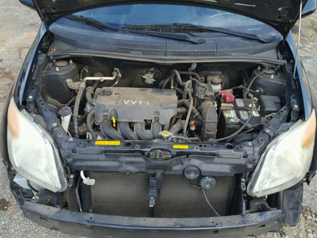 JTKKT624160147609 - 2006 TOYOTA SCION XA BLACK photo 7