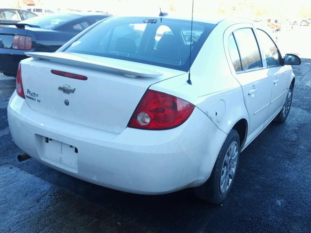 1G1AT58H797213558 - 2009 CHEVROLET COBALT LT WHITE photo 4