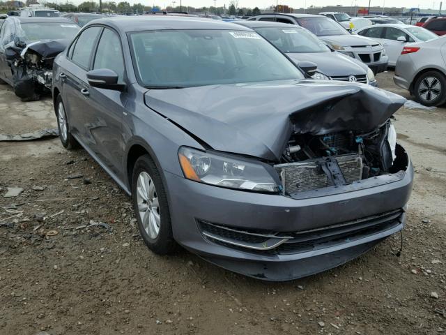 1VWAT7A39EC100808 - 2014 VOLKSWAGEN PASSAT S ნაცრისფერი ფოტო 1