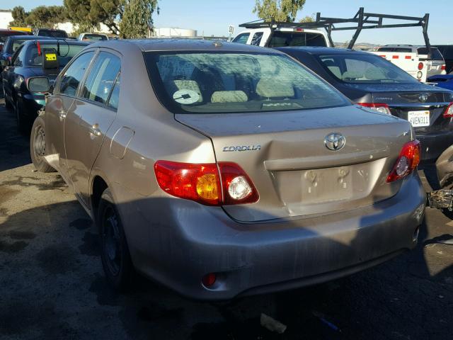 1NXBU4EE9AZ328435 - 2010 TOYOTA COROLLA BA GOLD photo 3