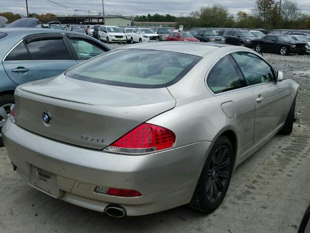 WBAEH13597CR46356 - 2007 BMW 650 I GOLD photo 4