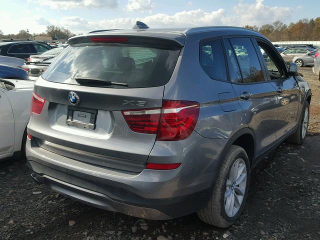 5UXWX9C3XH0T21084 - 2017 BMW X3 XDRIVE2 GRAY photo 4