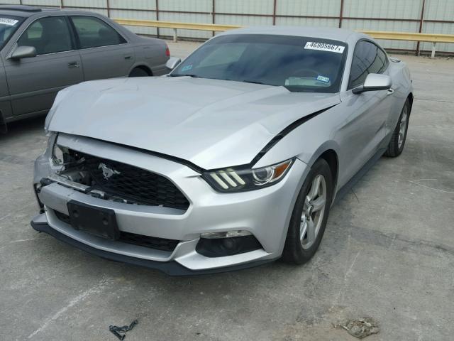 1FA6P8THXF5375272 - 2015 FORD MUSTANG SILVER photo 2