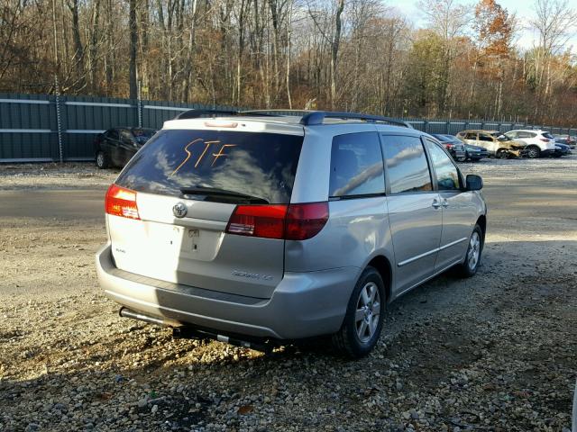 5TDZA23C75S265881 - 2005 TOYOTA SIENNA CE TAN photo 4