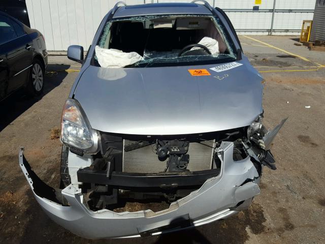 JN8AS5MV2BW683289 - 2011 NISSAN ROGUE S SILVER photo 7