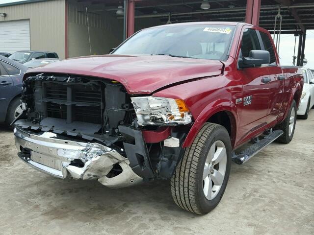 1C6RR7GT8ES157963 - 2014 RAM 1500 SLT წითელი ფოტო 2