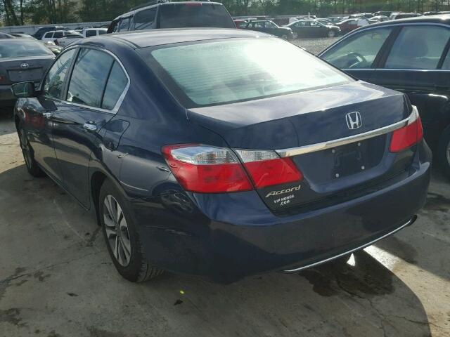 1HGCR2F31FA252277 - 2015 HONDA ACCORD LX BLUE photo 3