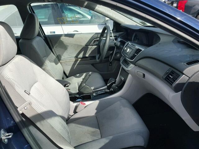 1HGCR2F31FA252277 - 2015 HONDA ACCORD LX BLUE photo 5