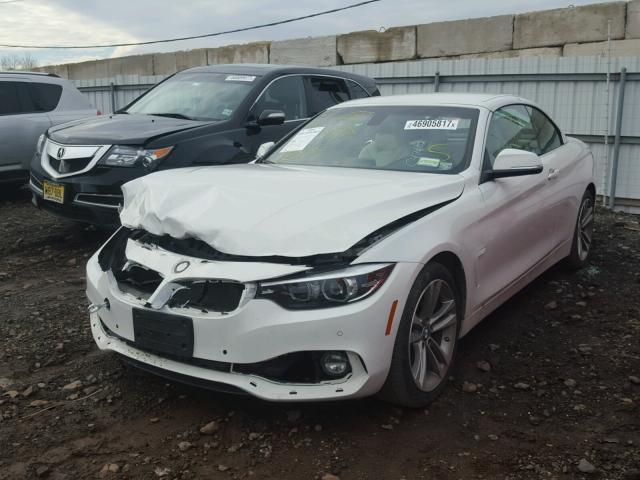 WBA4Z3C55JEC47602 - 2018 BMW 430XI WHITE photo 2