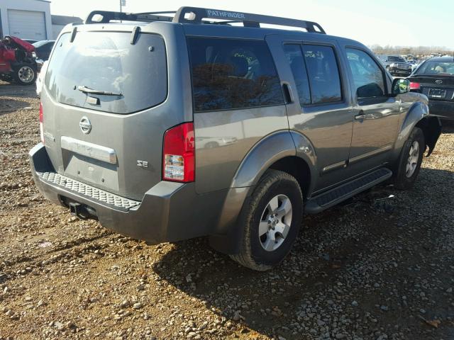 5N1AR18W37C613856 - 2007 NISSAN PATHFINDER GRAY photo 4