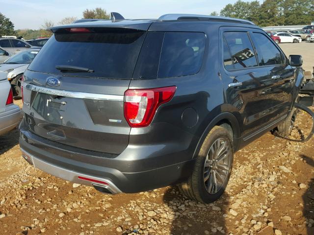 1FM5K8HT0HGC59633 - 2017 FORD EXPLORER P GRAY photo 4