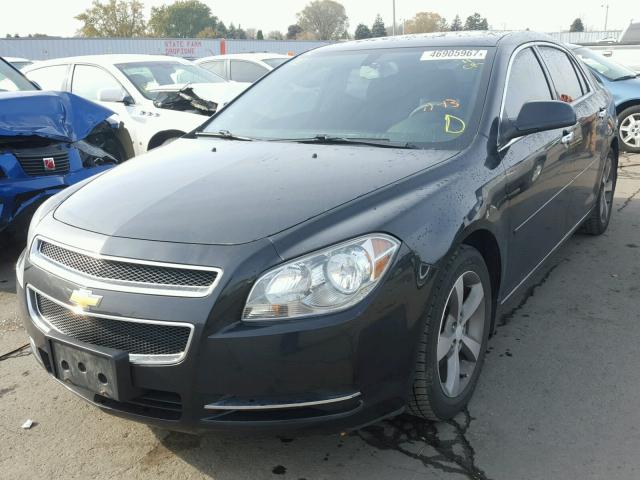 1G1ZC5E00CF331742 - 2012 CHEVROLET MALIBU 1LT BLACK photo 2