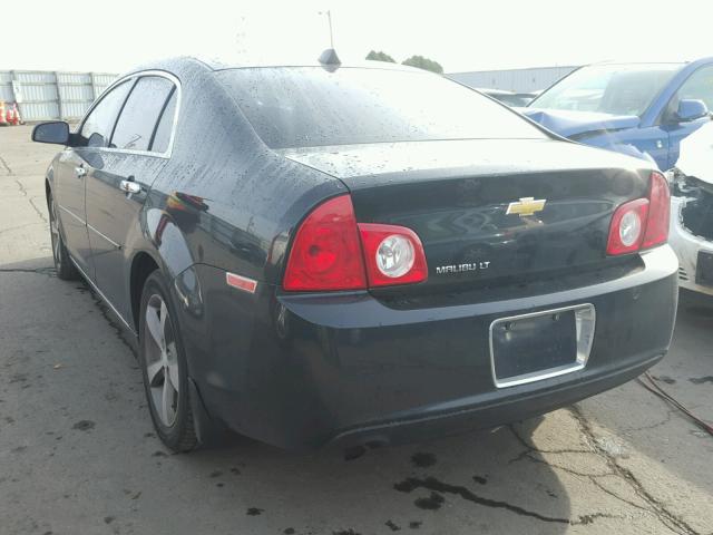 1G1ZC5E00CF331742 - 2012 CHEVROLET MALIBU 1LT BLACK photo 3