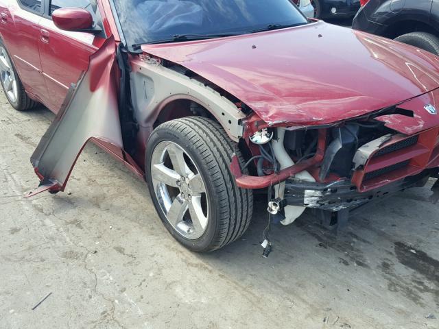 2B3LA53H66H449827 - 2006 DODGE CHARGER R/ RED photo 9