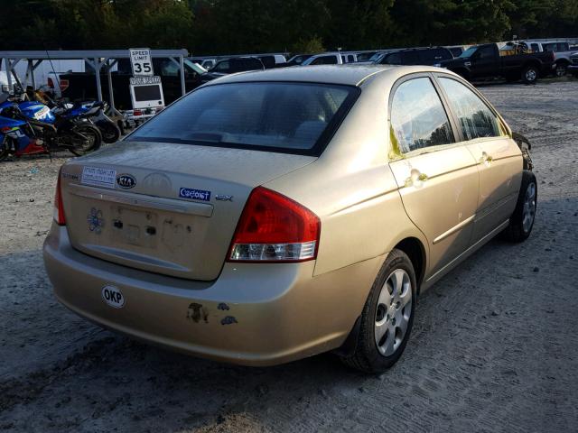 KNAFE222095648716 - 2009 KIA SPECTRA EX TAN photo 4