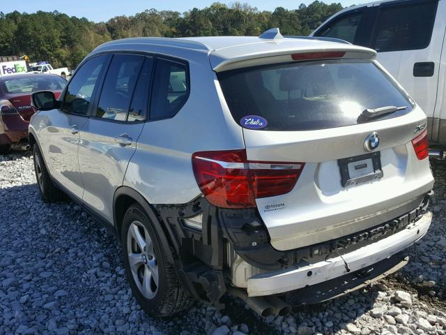 5UXWX5C56BL714838 - 2011 BMW X3 XDRIVE2 TAN photo 3