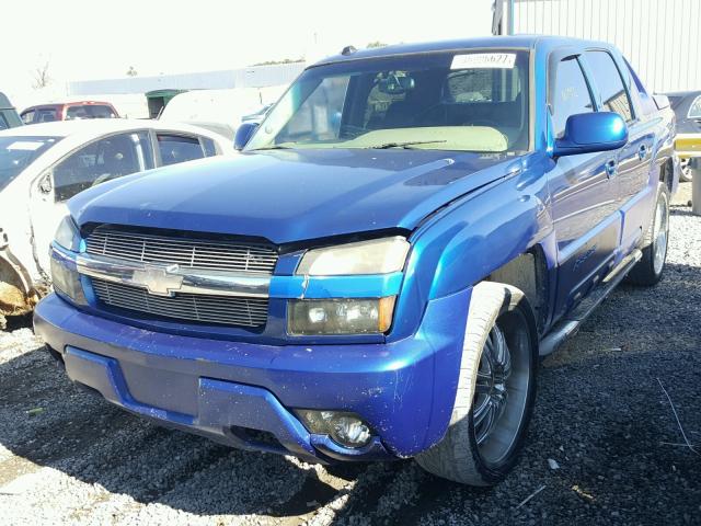 3GNEC12T64G109842 - 2004 CHEVROLET AVALANCHE BLUE photo 2