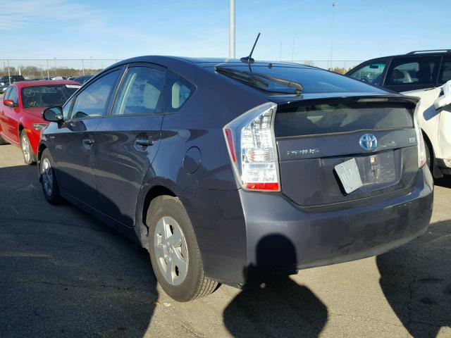 JTDKN3DU5A0185592 - 2010 TOYOTA PRIUS GRAY photo 3