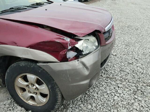 4F2CZ04133KM48053 - 2003 MAZDA TRIBUTE LX RED photo 9