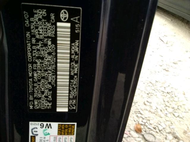 JTKDE177670216109 - 2007 TOYOTA SCION TC 蓝色 照片 10