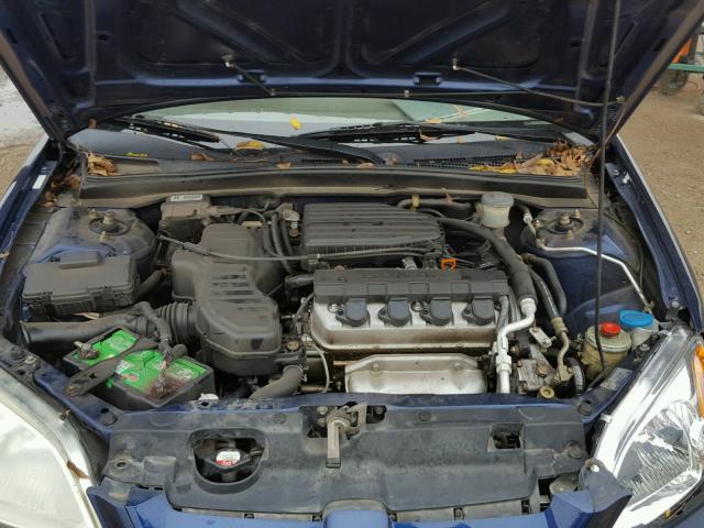 1HGEM22553L012261 - 2003 HONDA CIVIC LX BLUE photo 7