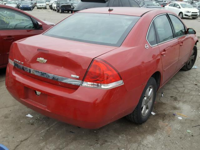 2G1WT58K679317696 - 2007 CHEVROLET IMPALA LT RED photo 4