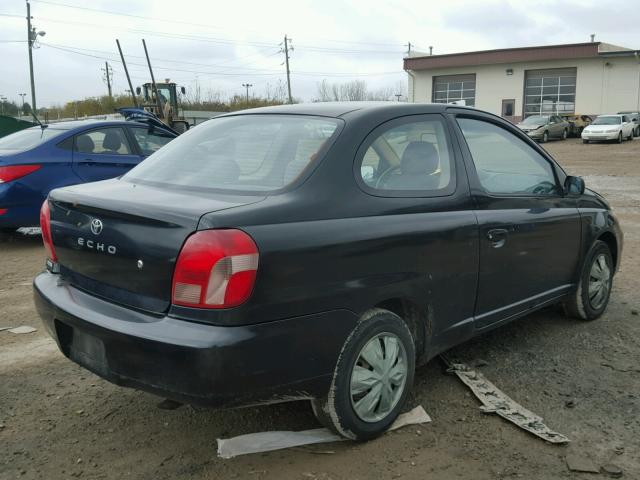 JTDAT1233Y0059984 - 2000 TOYOTA ECHO BLACK photo 4