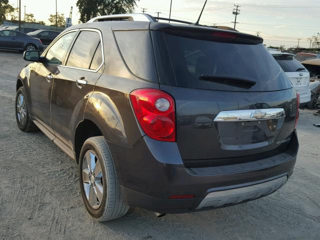 1GNALFEK9DZ128335 - 2013 CHEVROLET EQUINOX LT GRAY photo 3