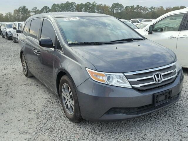 5FNRL5H64DB060116 - 2013 HONDA ODYSSEY EX GRAY photo 1