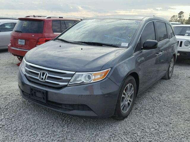 5FNRL5H64DB060116 - 2013 HONDA ODYSSEY EX GRAY photo 2