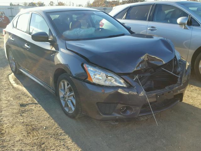 3N1AB7AP5DL727696 - 2013 NISSAN SENTRA S GRAY photo 1