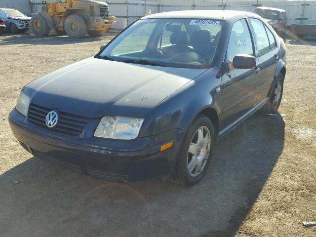 3VWTG69M21M123831 - 2001 VOLKSWAGEN JETTA BLUE photo 2