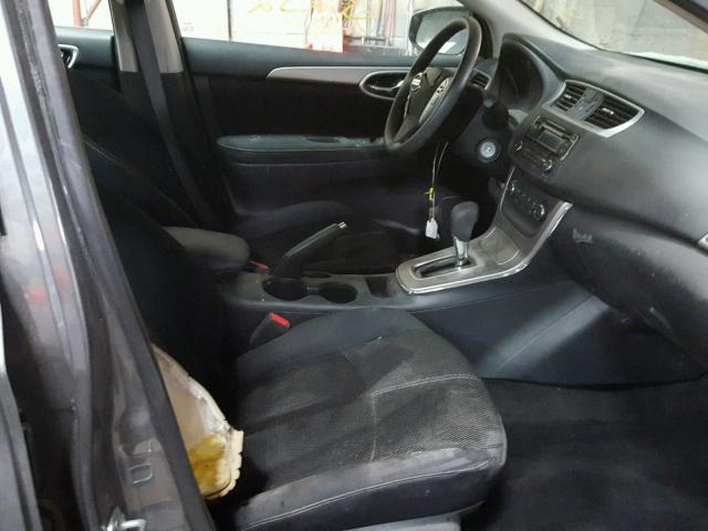 3N1AB7AP0FY342486 - 2015 NISSAN SENTRA S SILVER photo 5