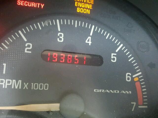 1G2NE52E3XM884875 - 1999 PONTIAC GRAND AM S Gümüş foto 8