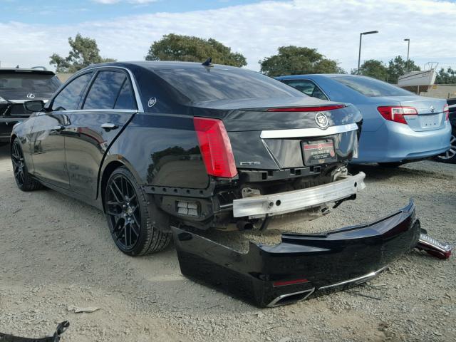 1G6AP5SX4E0117372 - 2014 CADILLAC CTS BLACK photo 3