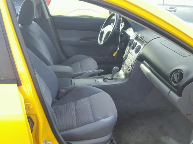 1YVFP80C435M40528 - 2003 MAZDA 6 YELLOW photo 5