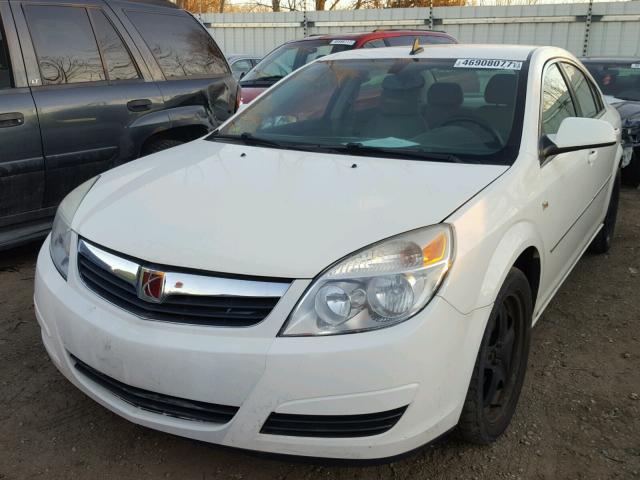 1G8ZS57N08F276309 - 2008 SATURN AURA XE WHITE photo 2