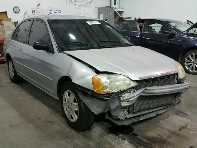 2HGES165X3H523505 - 2003 HONDA CIVIC LX SILVER photo 1