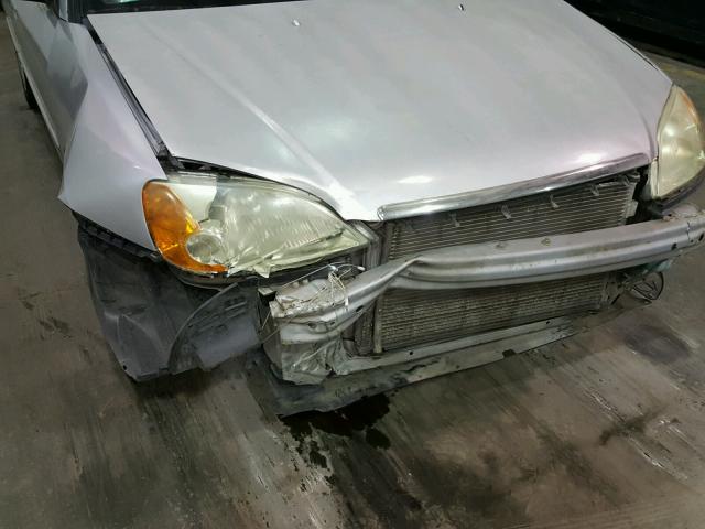 2HGES165X3H523505 - 2003 HONDA CIVIC LX SILVER photo 9